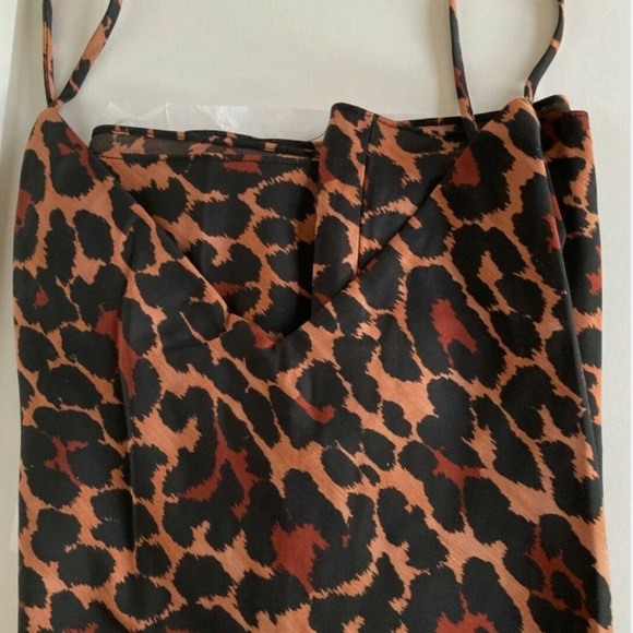 J. Crew Darla Bias Cut Slip Dress in Leopard Brown Size 6 NEW NWT MSRP $128 - Picture 6 of 9